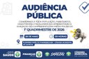 AUDIÊNCIA PÚBLICA - APRESENTAÇÃO E AVALIÇÃO DO CUMPRIMENTO DAS METAS FISCAIS DO 1º QUADRIMESTRE DE 2026