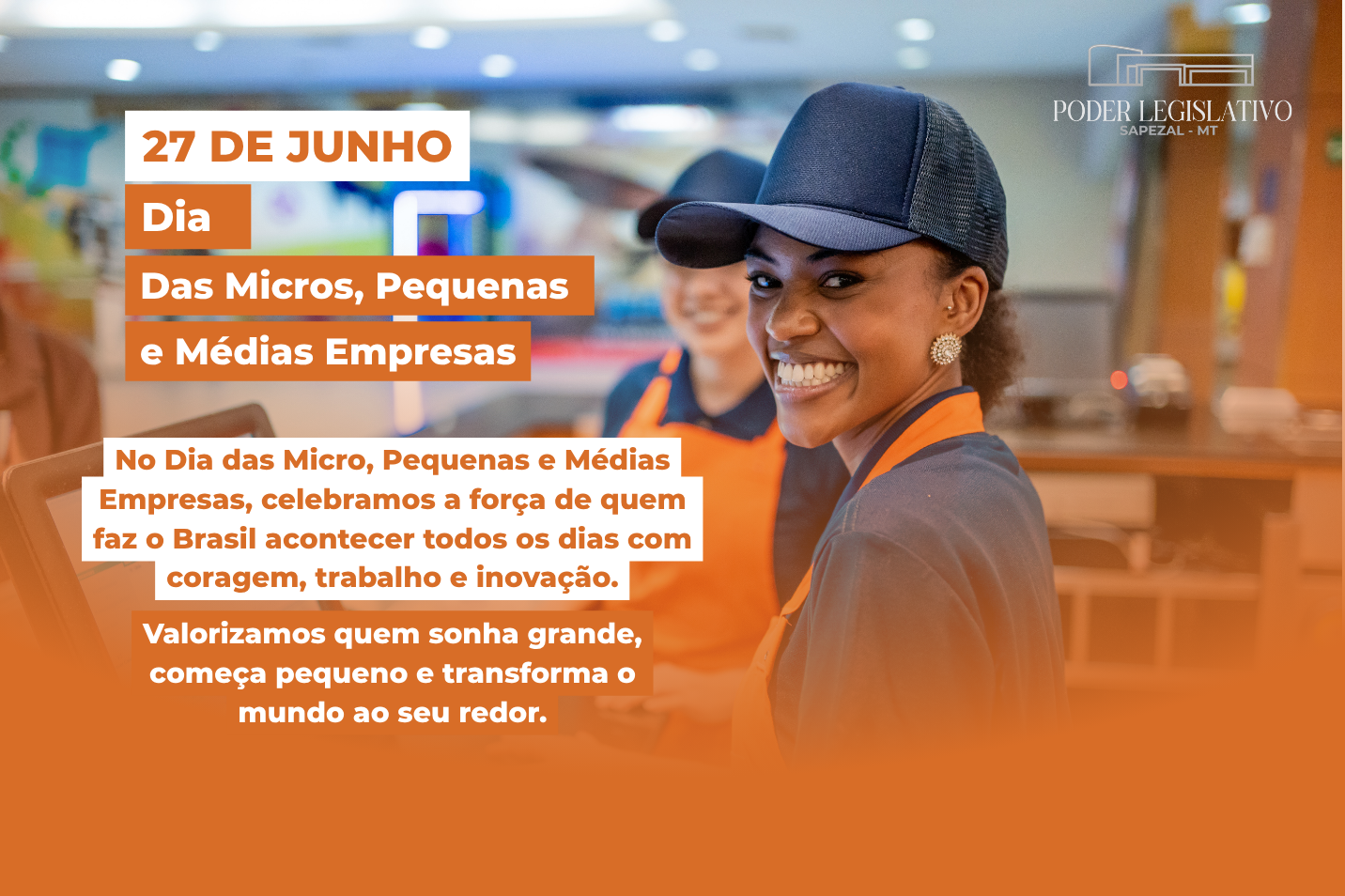 Câmara de Sapezal valoriza o Dia das Micro, Pequenas e Médias Empresas