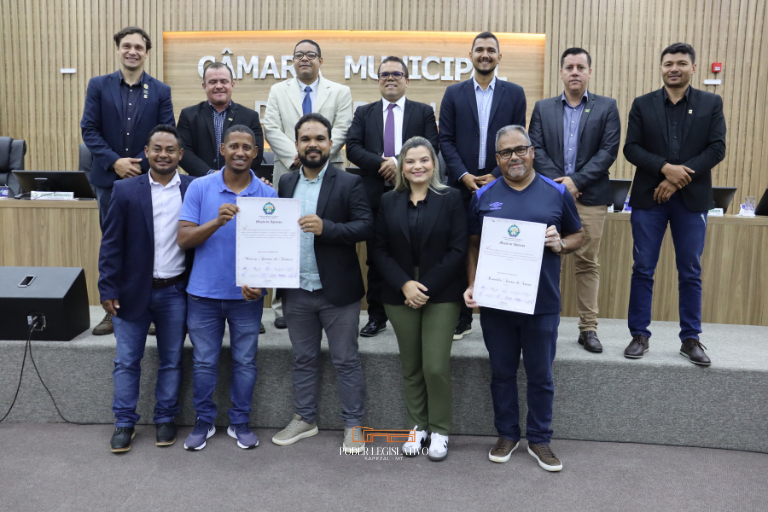 Câmara Municipal de Sapezal homenageia professores que se destacam no esporte local