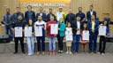 Câmara Municipal homenageia atletas sapezalenses com Moção de Aplauso