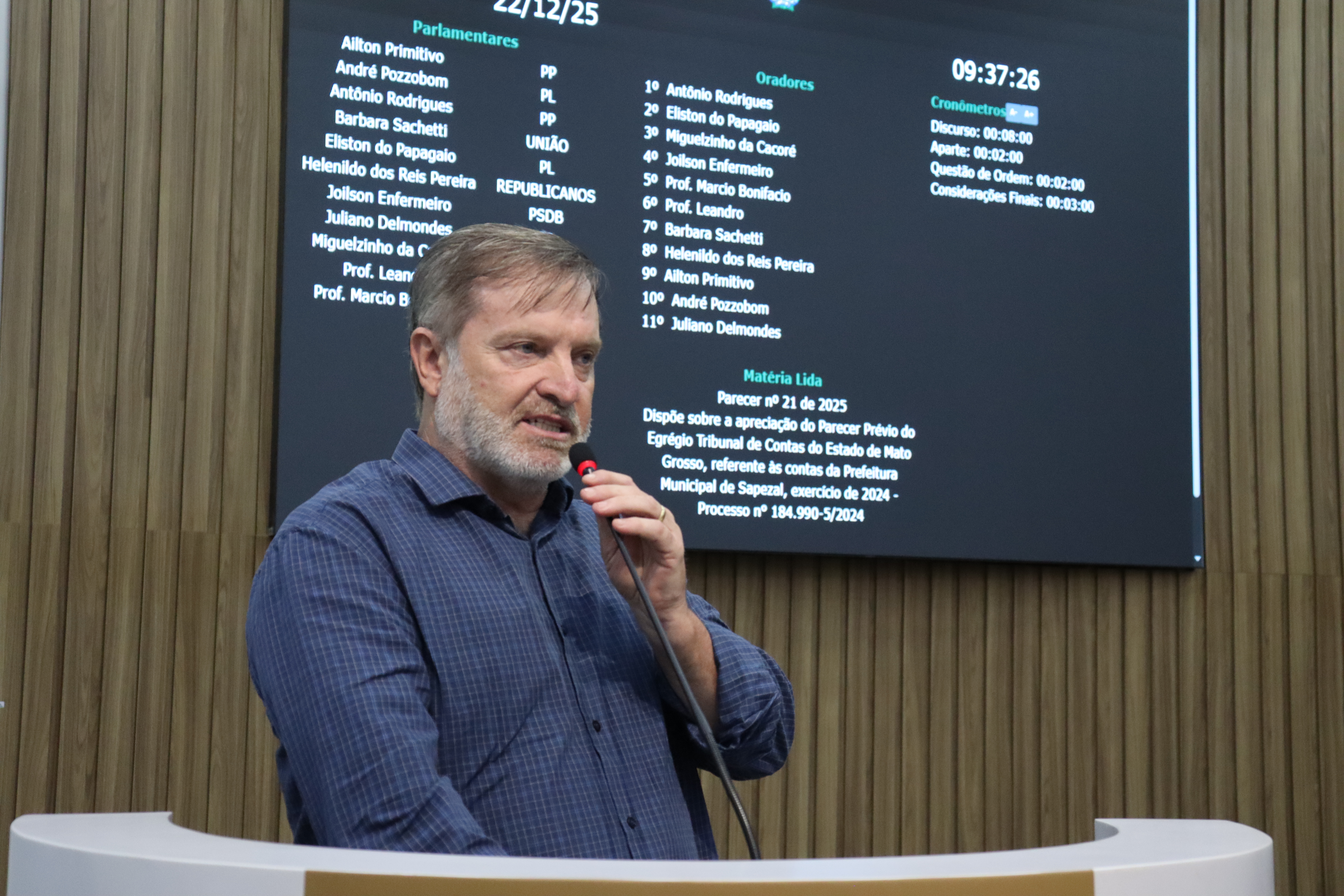 Sessão Ordinária exclusiva analisa e aprova as Contas Anuais da Prefeitura de Sapezal – Exercício 2024